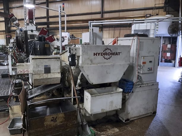 Hydromat #Epic-V12-51, CNC rotary transfer, 12 trunnion, Fanuc iH Pro Touch Control, 12' Hydromat barfeeder - Image 7