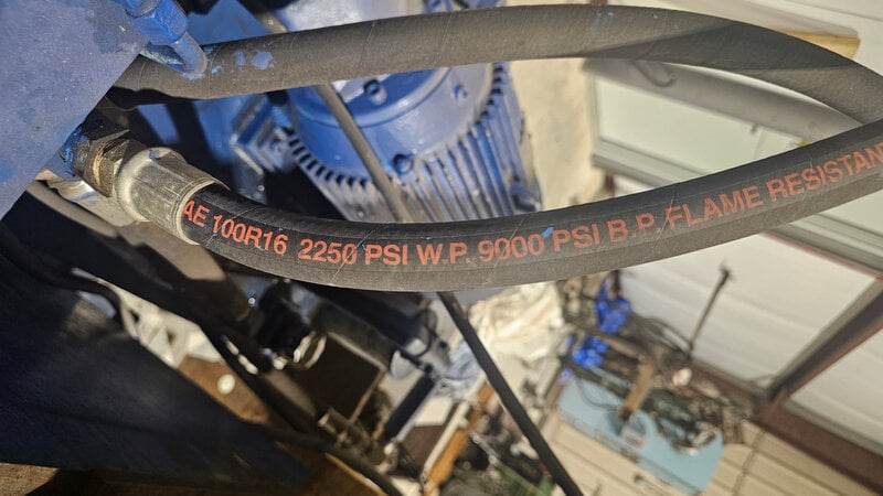 75 Ton, Neff #E-4, heavy duty 4-post hydraulic press, 20 HP Lincoln Electric AC motor, 1750 RPM, Fr. 256T - Image 6