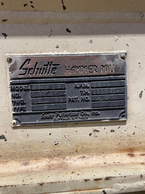 Buffalo Schutte, Hammer Mill, 150 HP @ 1800 RPM, 600/480 Volt transformer, 3PH - Image 2