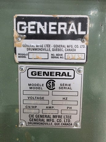 General #550, Cabinet Table Saw, 7.5 HP, 575 Volts, 3PH - Image 3