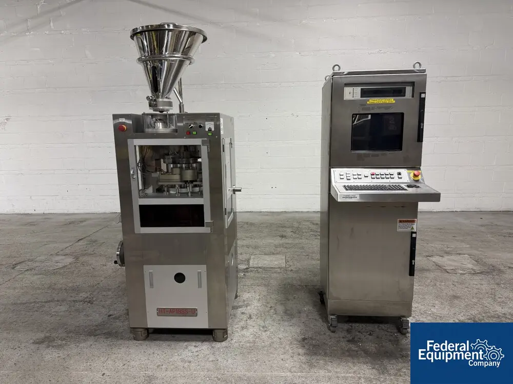 5 Ton, Hata #HT-AP-18SS-U, Rotary Tablet Press, single side, 18 station, 108,000 TPH, 16mm diameter, upgraded - Image 1