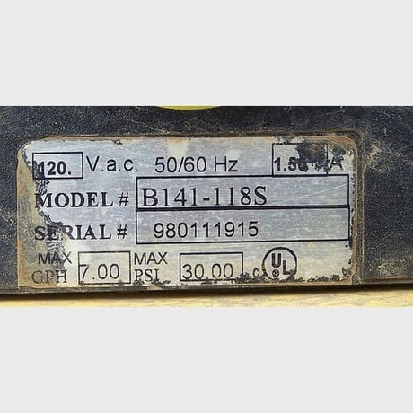 LMI #B141-118S, Electromagnetic Metering Pump, 7 GPH - Image 2