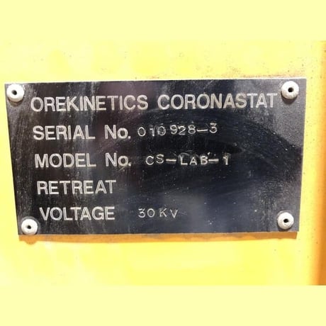 Ore Kinetics #CS-LAB-1, Electrostatic Separator, 12" diameter drum, 8" wide - Image 4