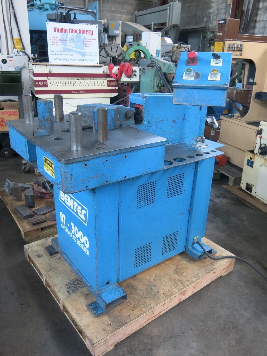 2" x 9.5" Bentec #BT-3000, Hydraulic Tube & Pipe Bender, 15 Ton, 5 HP, w/ dies - Image 4