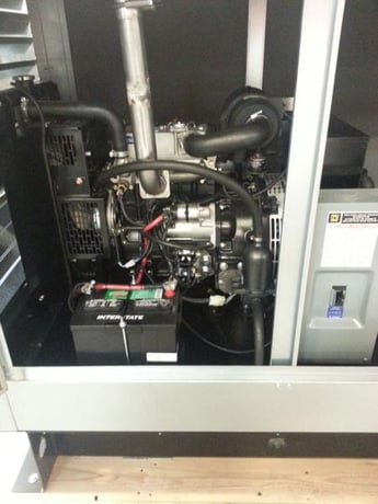 10 KW Perkins #DBP10000D01, diesel generator set, enclosed, portable, single phase, surplus - Image 1