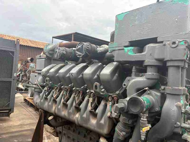Detroit #MTU12V4000, diesel engine cores, AS IS - Image 1