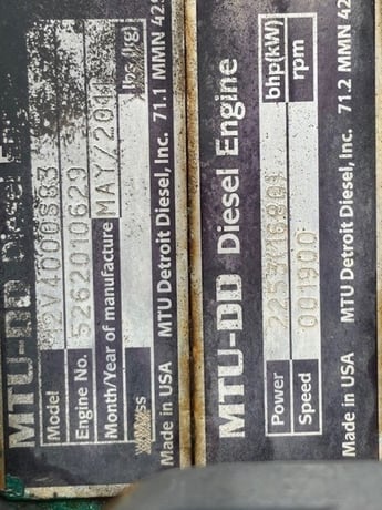 Detroit #MTU12V4000, diesel engine cores, AS IS - Image 6