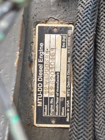 Detroit #MTU12V4000, diesel engine cores, AS IS - Image 7