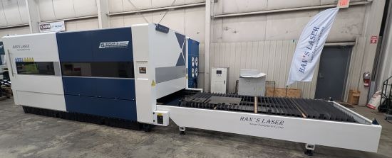 Hans #G3015HF-S, fiber laser, 5' x10' table, 122" x63" x13" travel, Rexroth servos, 1001 Control, 12 kw - Image 4