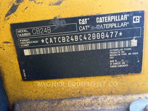 Caterpillar CB24B, Compactor, 3896 hours, S/N: 42000477, 2015 - Image 6