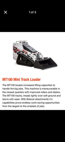 Bobcat #MT100, Reliable diesel engine, 25 Tier IV diesel engine, 2022 - Image 2