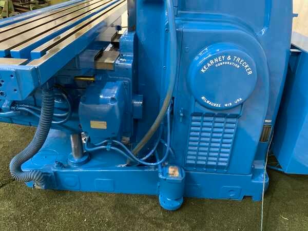 Kearney & Trecker #530TF-20, horizontal mill, 25" x 96" table, #50NS taper, 2-Axis Newall digital read out - Image 4