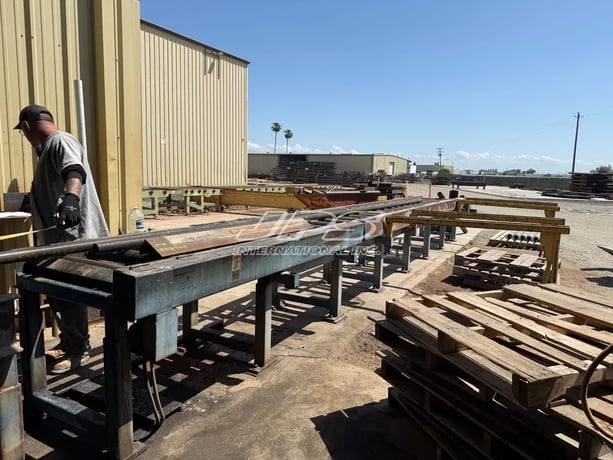 22" x 22" Hyd-Mech #H-22A, Semi-Automatic Horizontal Band Saw, 10 HP, 2" x 270" blade, roller conveyors - Image 5