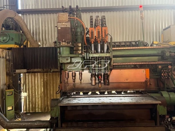 Peddinghaus #FDB-1500, CNC Plate Processor, 20' length x 59" wide plates, 2" thickness, 3-spindle drill - Image 2