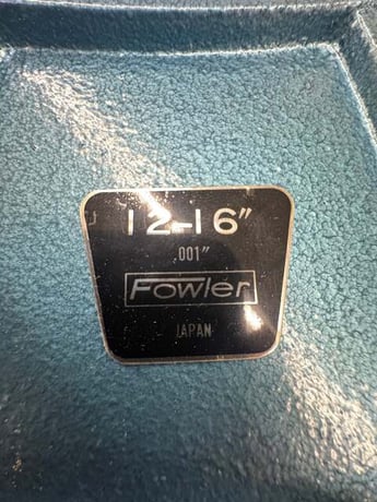 Fowler #52-401-204-1, Outside Micrometer, 12-16", 0.001" - Image 3