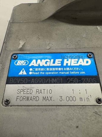 BIG Daishowa #BCV50-AG90/HMC1.250-230S, Right Angle Head, CAT50, 1-1/4" horizontal machining center Collet - Image 6