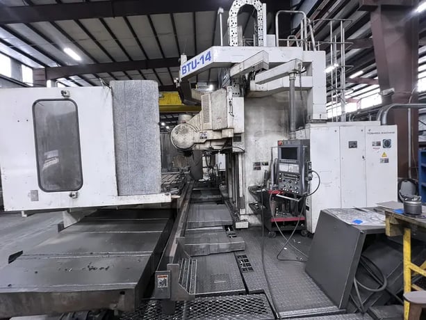 Toshiba #BTU-14, 5-Axis CNC boring & milling center, 55" x55" table, 98.4" X, 57.1" Y, 59" Z, 6,000 RPM, 2005 - Image 4