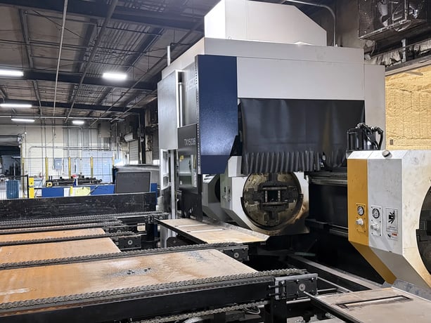 HSG #TX15036, CNC tube laser, 6 kW, 14.17" max diameter, 50' infeed/outfeed, 3,150 IPM, 2023 - Image 2