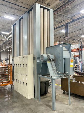 9,000 CFM, Disa #NFP-3H-OP, Baghouse Dust Collector, 894 Sq. Ft., 20 HP, 1,755 RPM, 208-230/460 V., (48) 8" - Image 2