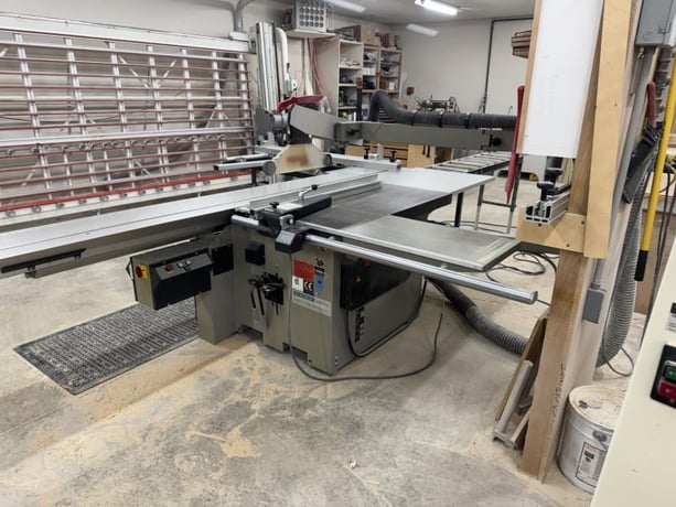 Altendorf #F-45, Sliding Table Saw, 130" Cutting Length, 16" Main Blade Capacity, 4-7/8" Cut Depth, 51" Rip - Image 2