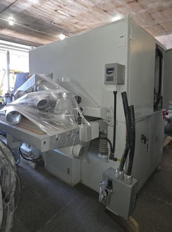 43" Cantek #PR-1100-NDA, 3-Head Planer/Sander, 7" Helical Head 30 HP, 10" Steel Roll 30 HP, Combo Head 25 HP - Image 6