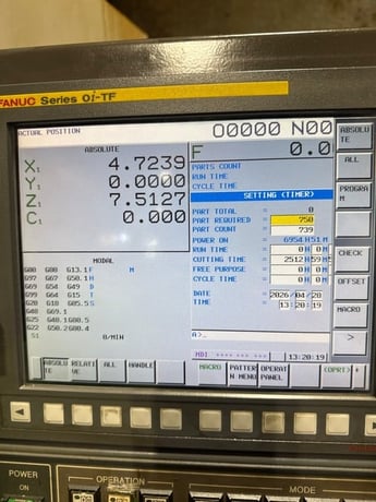 KSI #TCM32S, CNC Swiss-Type Turning Center, 7-Axis, 32mm, 8000 RPM, 26 tools, Fanuc 0I-TF, 2018, 2018 - Image 3