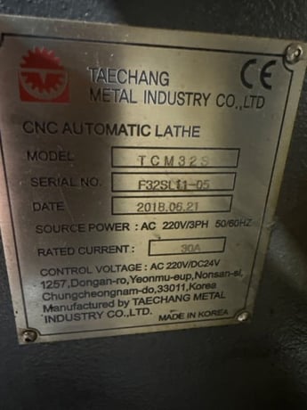 KSI #TCM32S, CNC Swiss-Type Turning Center, 7-Axis, 32mm, 8000 RPM, 26 tools, Fanuc 0I-TF, 2018, 2018 - Image 5