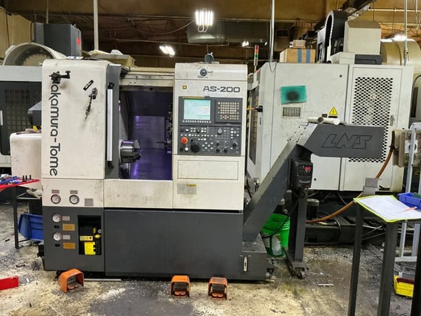 Nakamura Tome #AS-200, CNC lathe, 13.38" turning diameter, 8" chuck, 20 HP, 4500 RPM, 12-station turret - Image 1