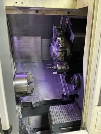 Nakamura Tome #AS-200, CNC lathe, 13.38" turning diameter, 8" chuck, 20 HP, 4500 RPM, 12-station turret - Image 4