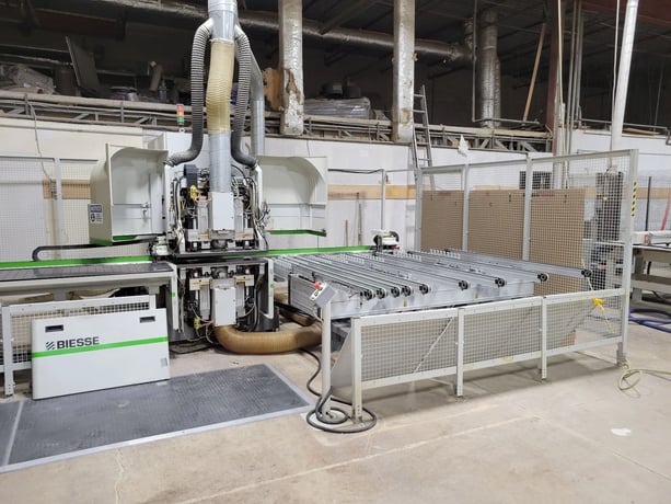 Biesse #SKIPPER-100, CNC Machining Center, Throughfeed Double-Sided, 118" X, 39" Y, 394 FPM X, 295 FPM Y, 4.8 - Image 1