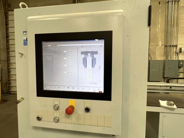 Weeke #BHX-500, CNC Machining Center, 98" X, 39" Y, 7500 RPM, Dual 36-Spindle Boring Blocks, 453 FPM X, 262 - Image 2