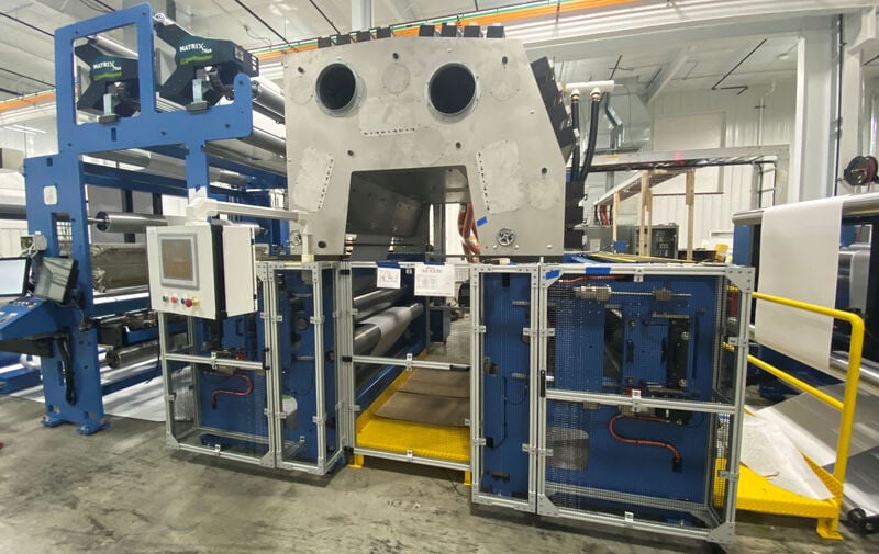 72" Retroflex, 2-color flexo printing press, 1000 FPM, 60" max roll diameter, Accuweb guiding, 2023 - Image 2