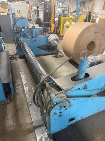 55" Pasaban #KD1350, Double Rotary Knife Sheeter, 72" x 72" Martin unwind, 57" max. cut length - Image 5