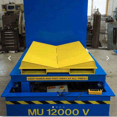 30,000 lb. Coilquip #MU30000V80, mechanical coil upender, 80" outside dimension, 60" x 68" deck, 3 HP - Image 2