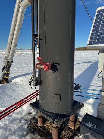 4" x 40' Tornado Self Supported Flare Stack, 4" 150 RF Inlet, Integral 24" x 10' KO, 2006 - Image 4