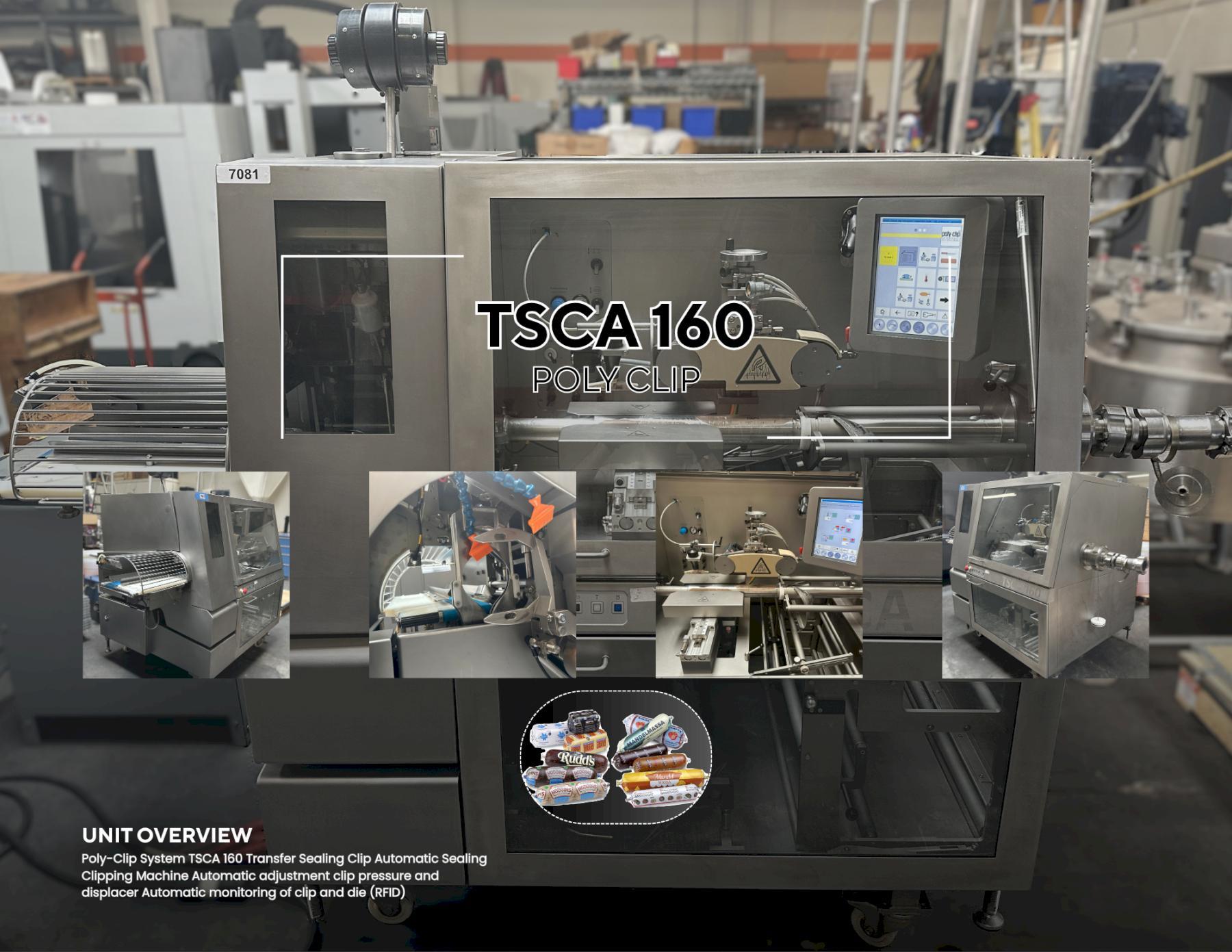 Poly-Clip System #TSCA-160, Automatic Transfer Sealing & Clipping Machine, 6.8 kW, 200-460 V., 50/60 Hz. - Image 1