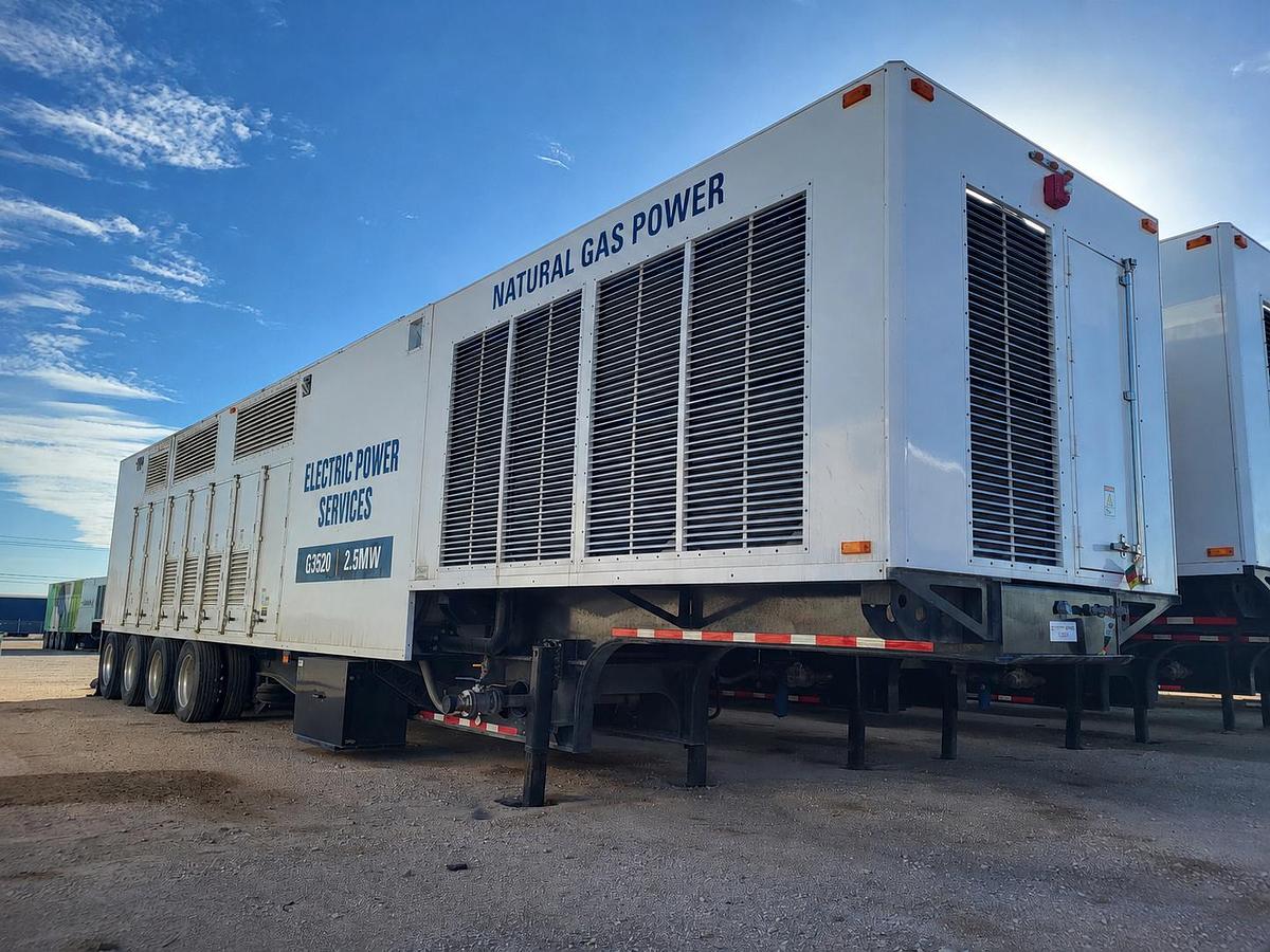 2600 KW Caterpillar #G3520, Natural gas generator set, continuous duty, trailer mounted, 13800 Volts (10 - Image 2