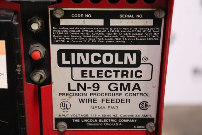 Lincoln #CV-400, DC power source, welder with LN-9 GMA wire feeder, not working, for parts - Image 9