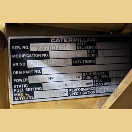 750 KW Caterpillar #3508, diesel generator set, stationary, 111-411 hours, 1984 (3 available) - Image 5