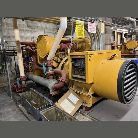 750 KW Caterpillar #3508, diesel generator set, stationary, 111-411 hours, 1984 (3 available) - Image 8