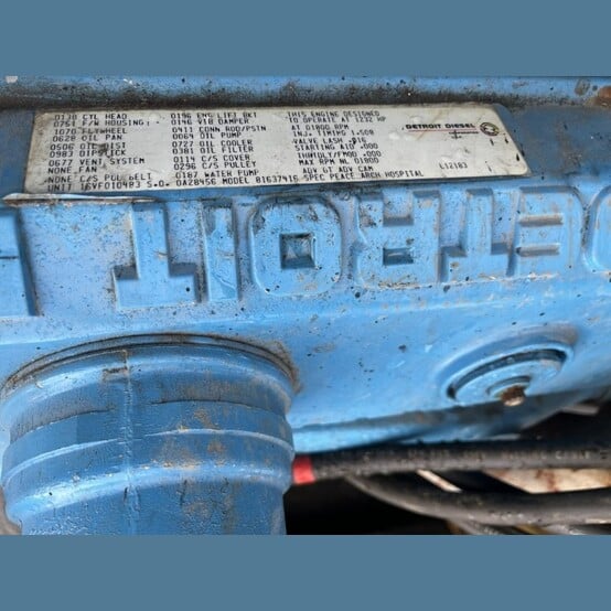 800 KW Detroit Diesel #16V92TA, diesel generator set, stationary/skid, weather enclosure, 822 hours, 1992 - Image 9