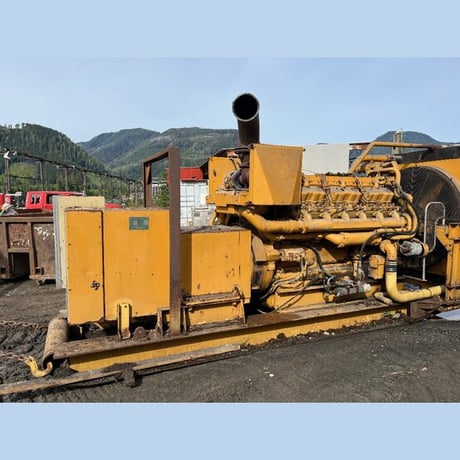 900 KW Caterpillar #398B, diesel generator set, open type, 1200 RPM, 277/480 Volts, 1,125 kVA, 60 Hz, 1,194 - Image 2