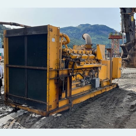 900 KW Caterpillar #398B, diesel generator set, open type, 1200 RPM, 277/480 Volts, 1,125 kVA, 60 Hz, 1,194 - Image 3