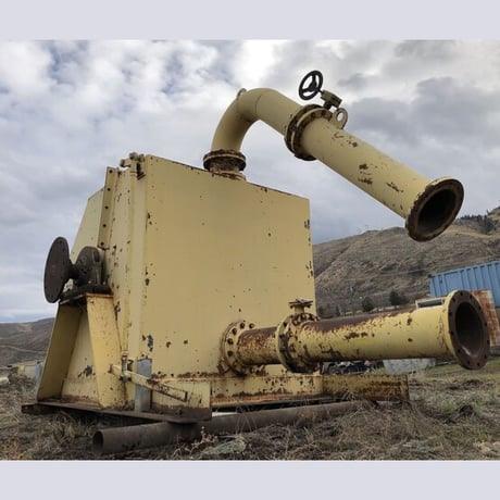 Hydro Plant, 48" dia. pitch turbine, 10" dia. dual feed, butterfly valves, 4" nozzles, 6 ft. cube enclosure - Image 1