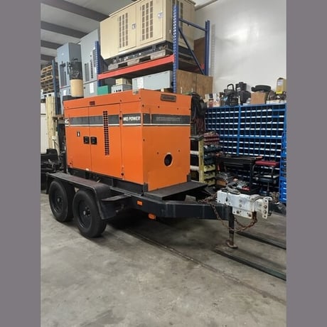 36 KW Multiquip Power WhisperWatt #DCA-45SSIUII, portable rental diesel generator, trailer mtd, 1,649 hours - Image 2