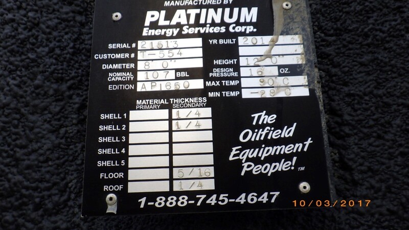 107 bbl Coated Storage Tank - Image 3