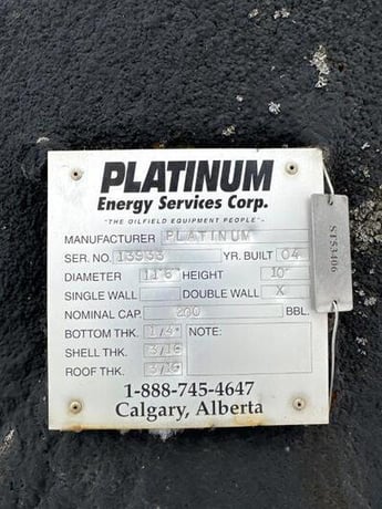 200 bbl Double Wall Coated Storage Tank - Image 2