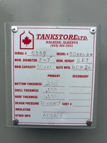 50 bbl Pop Tank - Image 2