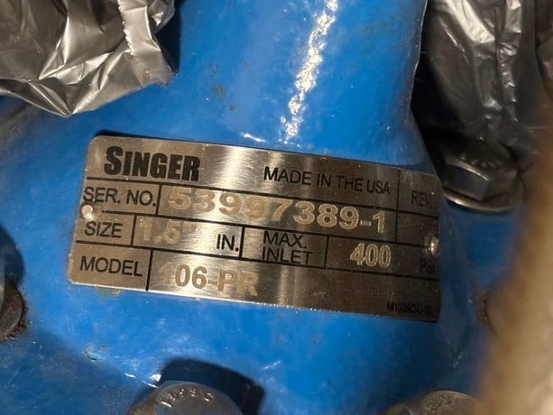 1 -1/2" Singer Valve #106-PR-NPT, pressure relief valve, 150# class - Image 5