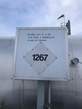 72" x 20' Horizontal Treater, Internally Coated, 75 psi - Image 3
